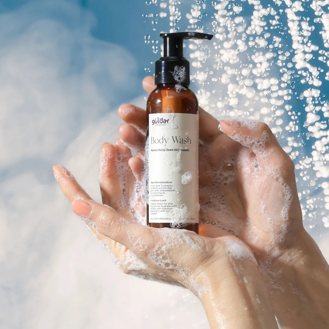 Ayurvedic Moisturising Body Wash with Neem Extract & Hemp Seed Oil