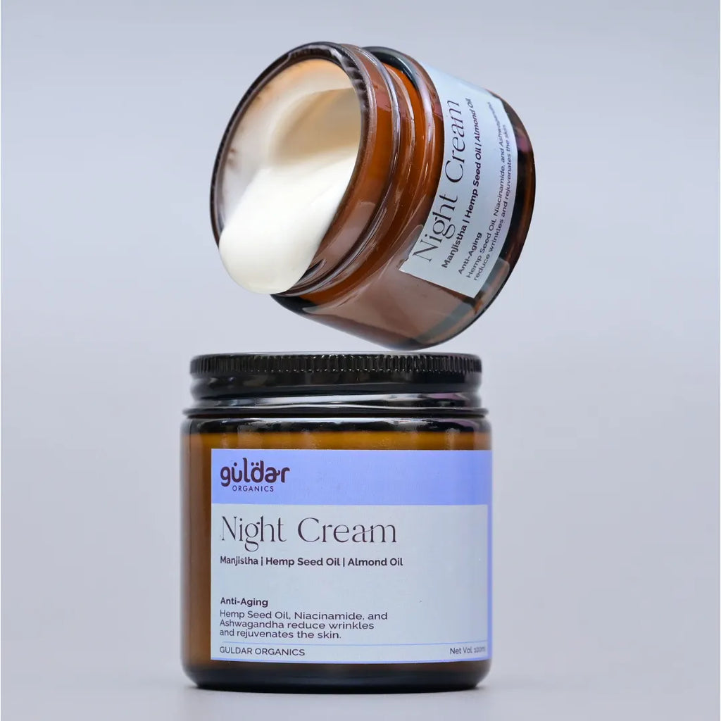 Ayurvedic Rejuvenating Night Cream with Hemp Seed Oil & Aloe Vera