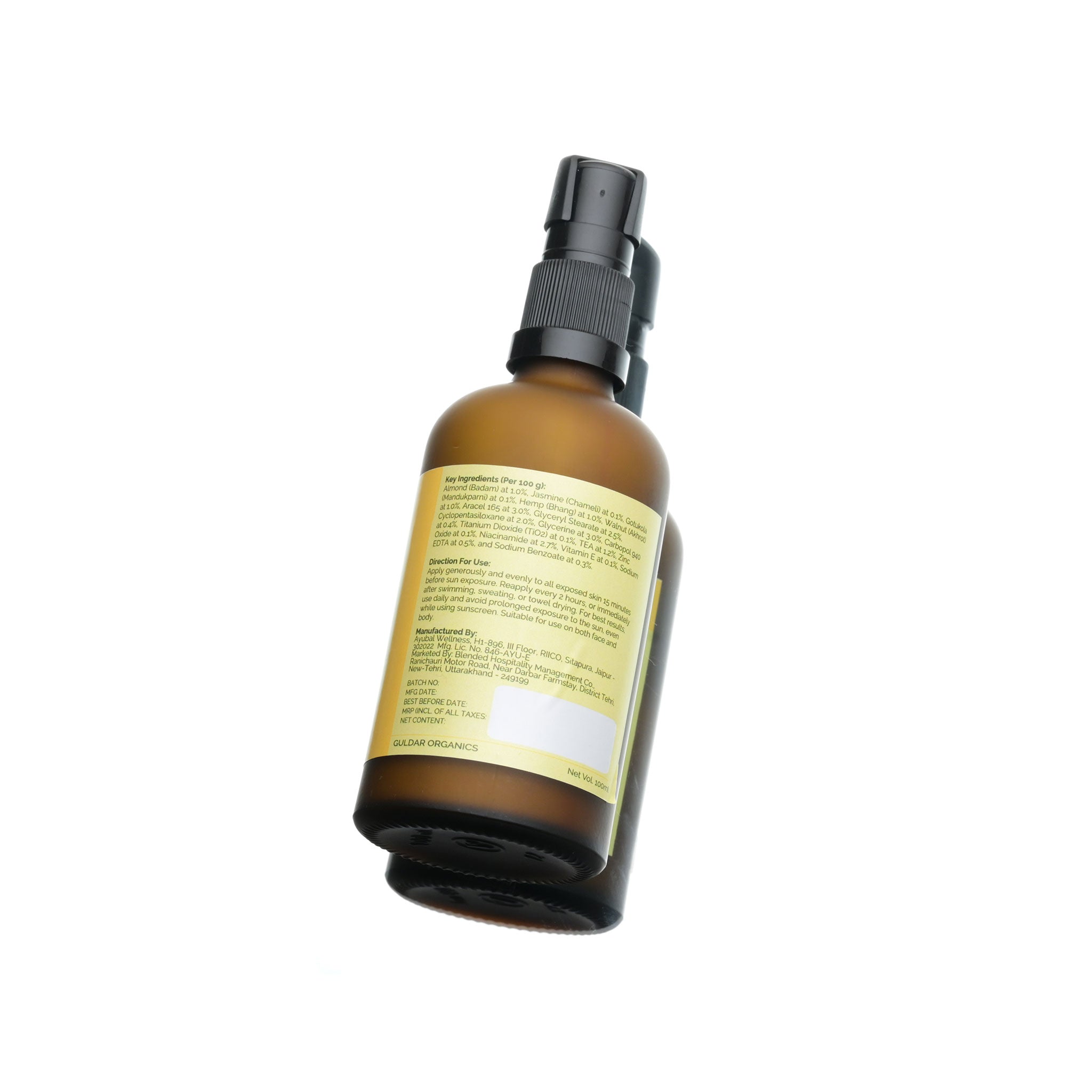 Full-Spectrum Ayurvedic Sunscreen SPF 50 with Niacinamide & Almond oil